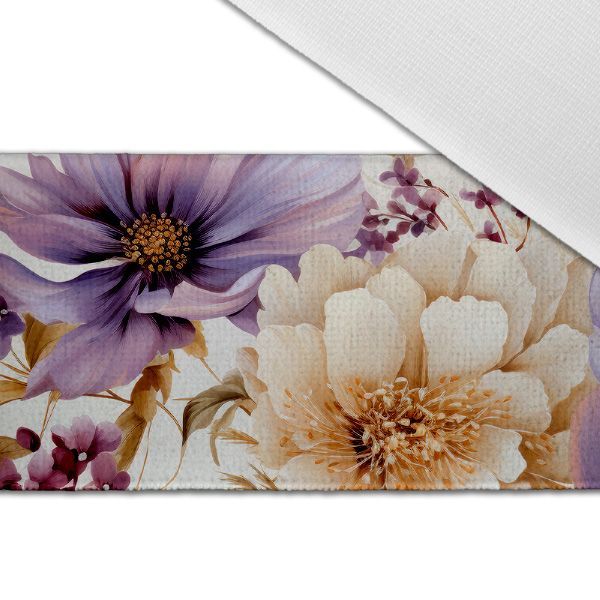 Viskozna tkanina 150cm vijolične rože Vilma