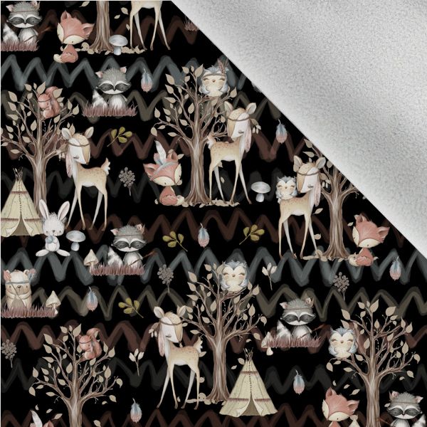 Panel s krojem za sotshell jakno forest/gozd črna 110