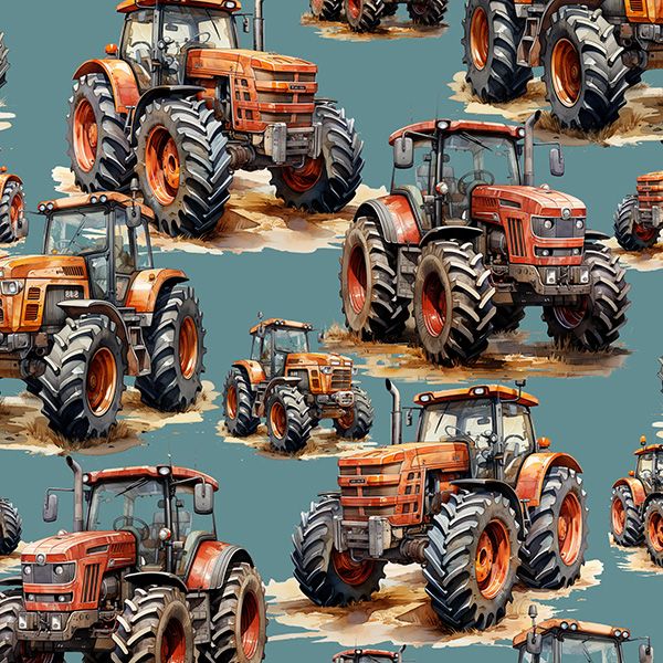 Blago za kopalke, fitnes oblačila z UV zaščito rdeč traktor