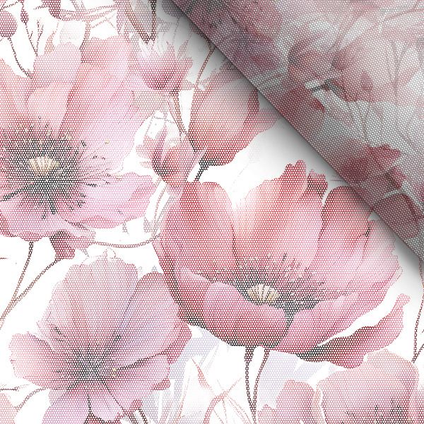 Dizajnersko eko usnje (skaj) z vzorcem rože Roza lepota