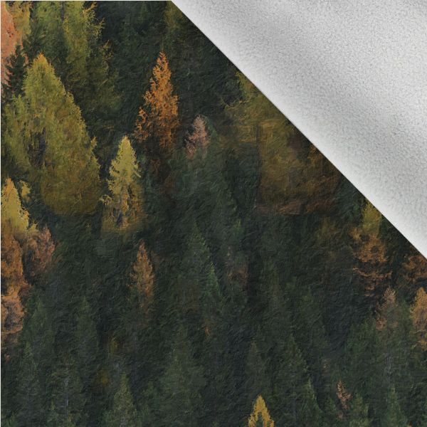 Nepremočljiv poliester z vzorcem TD/NS slika gozd