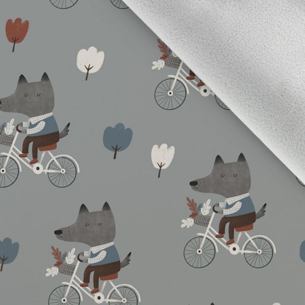 Panel s krojem 98 softshell jakna volk na kolesu