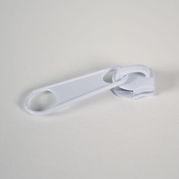 Kovinski ključek TKY z vleko za zadrgo #3 mm bela