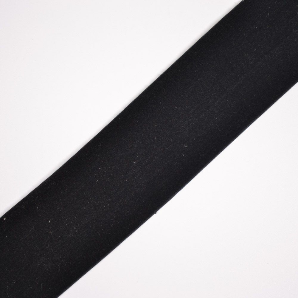 Žametna elastika 4 cm črna