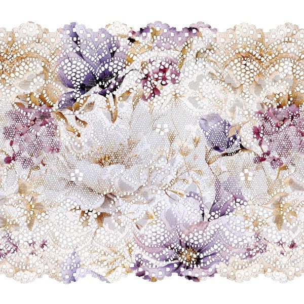 Umetna svila/silky elastična vijolične rože Vilma