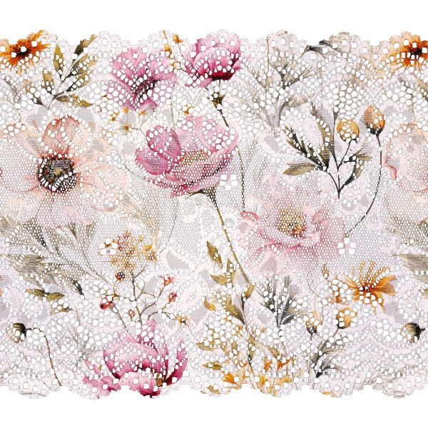 Dizajnersko eko usnje (skaj) z vzorcem poletne rože Romantika
