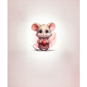 Prevešanka Takoy PANEL 50x60 cm živalice s srčki miška