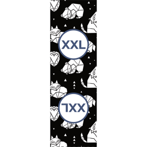 Etiketa za označevanje velikosti oblačil 10ks - Geometrične živali XXL