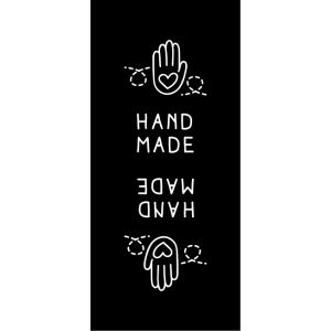 Etikete za oblačila 10ks- Handmade črna