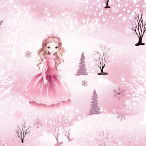 Flis 220g princesa v roza gozdu