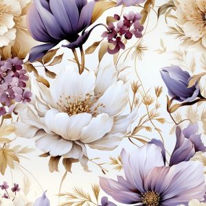 Blago za kopalke, fitnes oblačila z UV zaščito vijolične rože Vilma