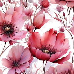 Umetna svila/silky elastična rože Roza lepota