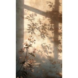 Panel za zavese, ozadje za fotografiranje 160x265 cm cvetje ob sončnem zahodu
