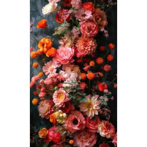 Panel za zavese, ozadje za fotografiranje 160x265 cm velike rože