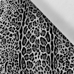 Softshell poletni elastičen leopard siva