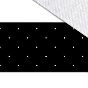 Elastika z vzorcem 5cm bele pike črna