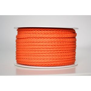 Pletena bombažna vrvica oranžna 5mm