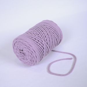 Pletena bombažna vrvica 6mm premium lila
