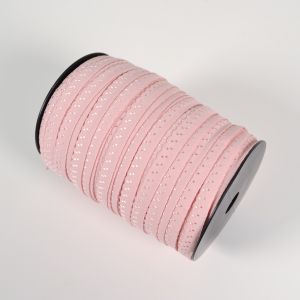 Dekorativna obrobna elastika 11 mm roza