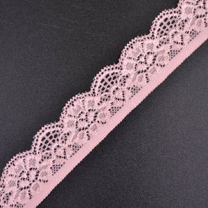Elastična obroba za spodnje perilo roza 2,5 cm