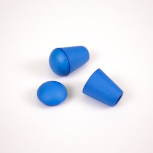 Plastični zaključek za vrvico 4 mm temno modra - paket 10ks