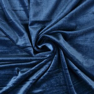 Elastičen deko žamet premium modra