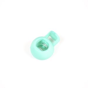 Plastični štoper okrogel 9 mm pastelno zelena - paket 10ks