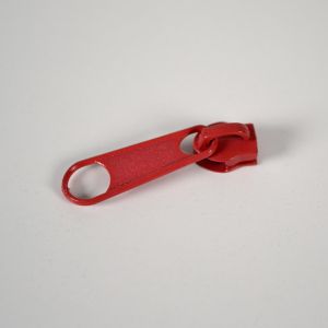 Kovinski ključek TKY z vleko za zadrgo #3 mm rdeča