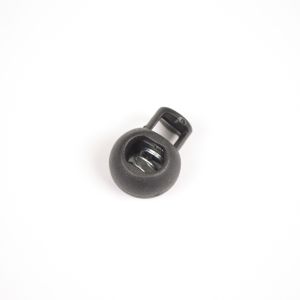 Plastični štoper okrogel 9 mm črna - paket 10ks