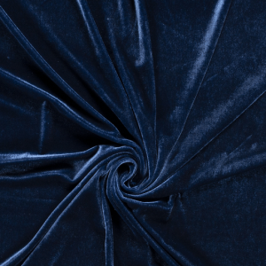 Elastičen deko žamet premium modra