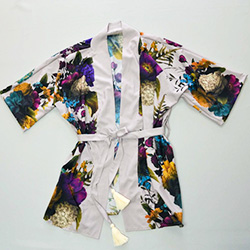 Kako sešiti ženski kimono iz panela z natisnjenim krojem