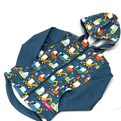 Kako sešiti otroško softshell jakno iz panela z natisnjenim krojem